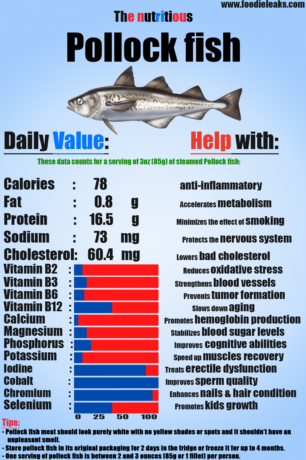 Pollock fish benefits, side effects, conservation Foodieleaks