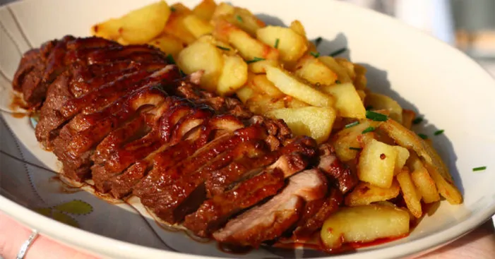 grilled-duck-breast-with-sauteed-potatoes